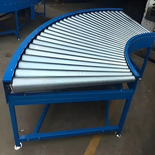Curved Roller Conveyor System View 2