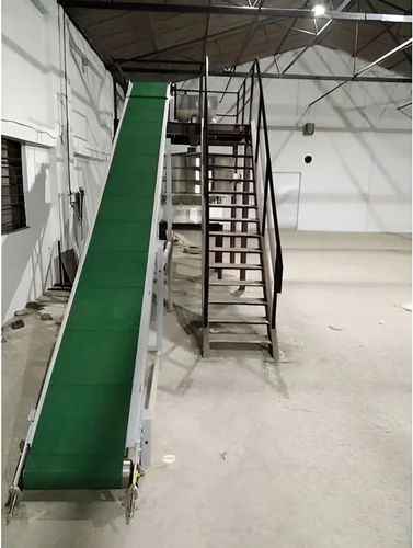 Inclined Belt Conveyor System View 2